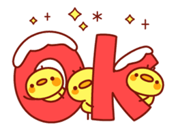 Message Chick animation(winter) sticker #13860446