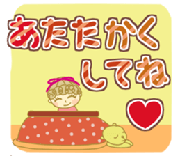 Sticker of Girl with a red ribbon sticker #13860460