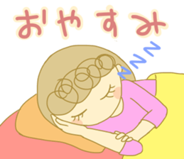 Sticker of Girl with a red ribbon sticker #13860482