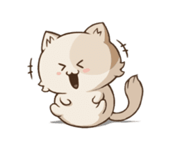 Chubby Neko-chan sticker #13860726