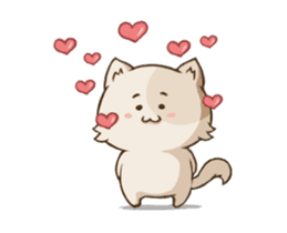 Chubby Neko-chan sticker #13860727