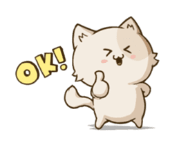 Chubby Neko-chan sticker #13860729