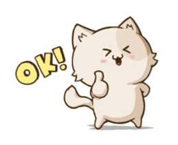 Chubby Neko-chan sticker #13860729
