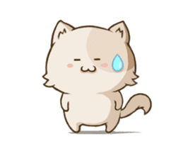 Chubby Neko-chan sticker #13860730