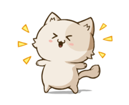 Chubby Neko-chan sticker #13860733