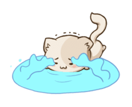 Chubby Neko-chan sticker #13860734
