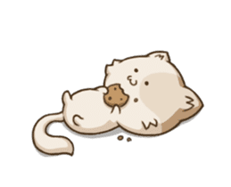 Chubby Neko-chan sticker #13860740