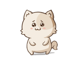 Chubby Neko-chan sticker #13860743