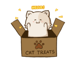 Chubby Neko-chan sticker #13860746