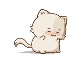 Chubby Neko-chan sticker #13860747