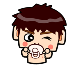 Latte baby sticker #13860842