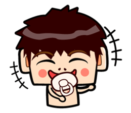 Latte baby sticker #13860843