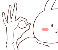 Muscle Animal (Rabbit) sticker #13861072