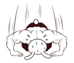 Muscle Animal (Rabbit) sticker #13861076