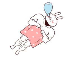 Muscle Animal (Rabbit) sticker #13861081