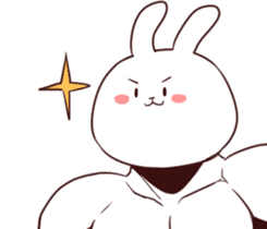 Muscle Animal (Rabbit) sticker #13861089