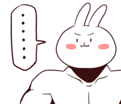 Muscle Animal (Rabbit) sticker #13861098