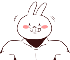 Muscle Animal (Rabbit) sticker #13861100