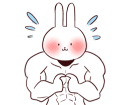 Muscle Animal (Rabbit) sticker #13861103