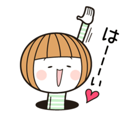 Okappa-chan goes her own way! sticker #13861120