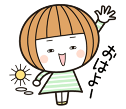 Okappa-chan goes her own way! sticker #13861122