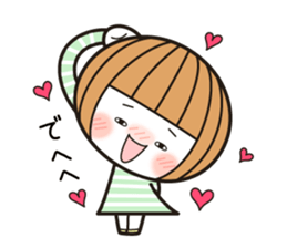 Okappa-chan goes her own way! sticker #13861136