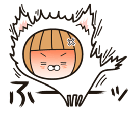 Okappa-chan goes her own way! sticker #13861141