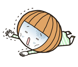 Okappa-chan goes her own way! sticker #13861146