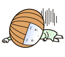 Okappa-chan goes her own way! sticker #13861148