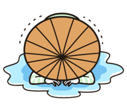 Okappa-chan goes her own way! sticker #13861149