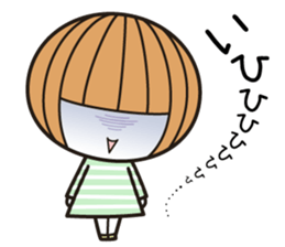 Okappa-chan goes her own way! sticker #13861156