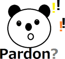 sticker of the english panda sticker #13861214