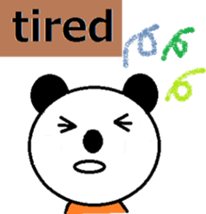 sticker of the english panda sticker #13861225