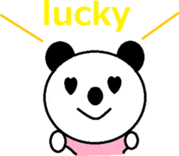 sticker of the english panda sticker #13861229