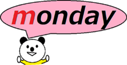 sticker of the english panda sticker #13861234