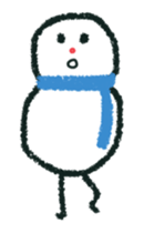 snow man animation (rakugaki) sticker #13861302
