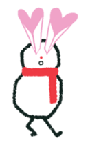 snow man animation (rakugaki) sticker #13861303