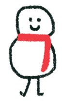 snow man animation (rakugaki) sticker #13861304
