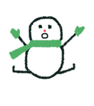 snow man animation (rakugaki) sticker #13861305