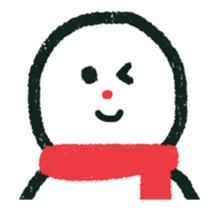 snow man animation (rakugaki) sticker #13861306