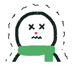snow man animation (rakugaki) sticker #13861307