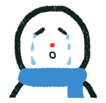 snow man animation (rakugaki) sticker #13861308