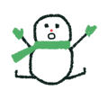 snow man animation (rakugaki)