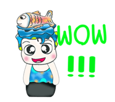 Hello!! My name is Shimura. I love Fish. sticker #13861311