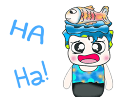 Hello!! My name is Shimura. I love Fish. sticker #13861317