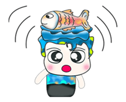 Hello!! My name is Shimura. I love Fish. sticker #13861330