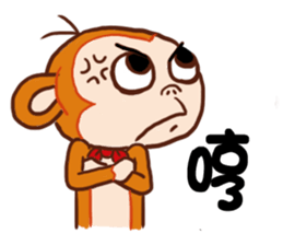 Lovely little monkey sticker #13861379