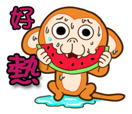 Lovely little monkey sticker #13861382
