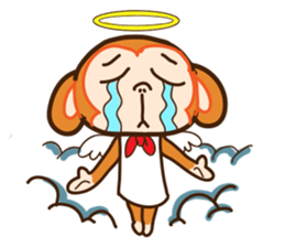 Lovely little monkey sticker #13861385