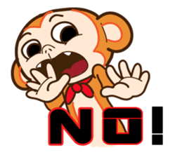 Lovely little monkey sticker #13861386